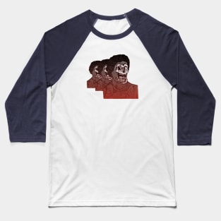 Fake Faces Peoples Baseball T-Shirt